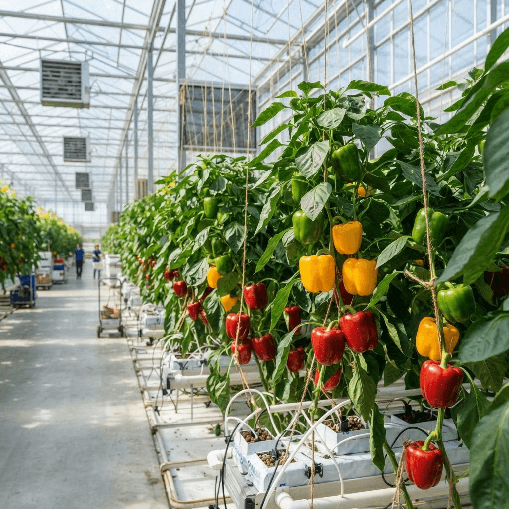 Eerste paprika oogst succesvol binnen!